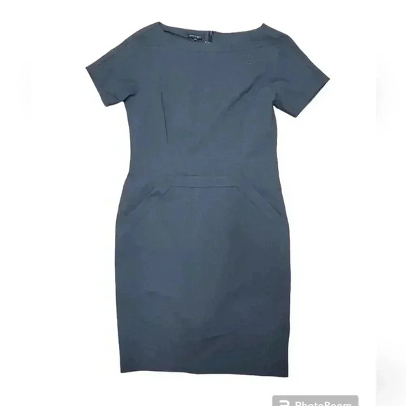 Lafayette 148 Grey Dress Size 10 - Picture 1 of 5